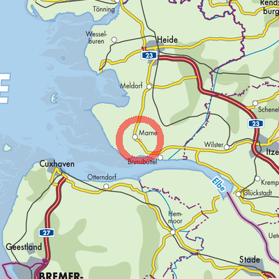 Landkarte Diekhusen-Fahrstedt