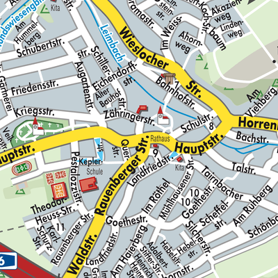 Stadtplan Dielheim