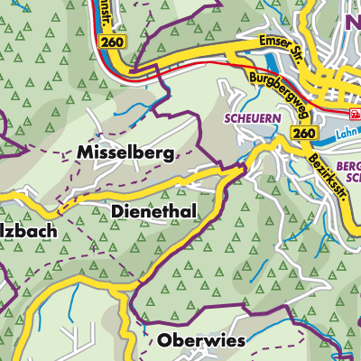 Übersichtsplan Dienethal