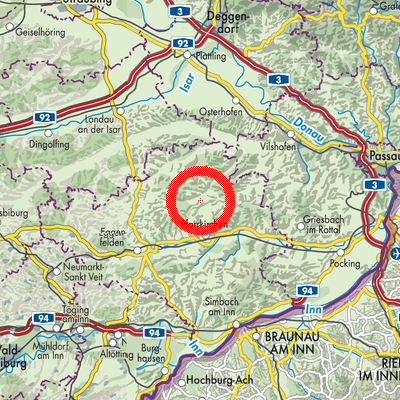 Landkarte Dietersburg