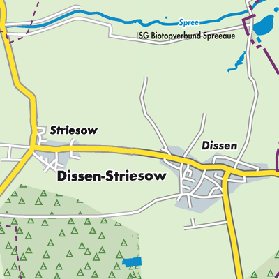 Übersichtsplan Dissen-Striesow