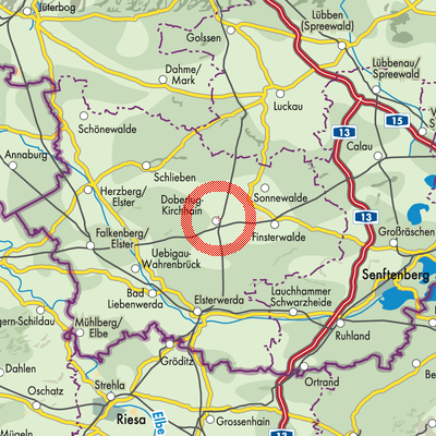 Landkarte Doberlug-Kirchhain