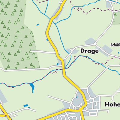 Übersichtsplan Drage