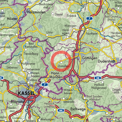 Landkarte Dransfeld