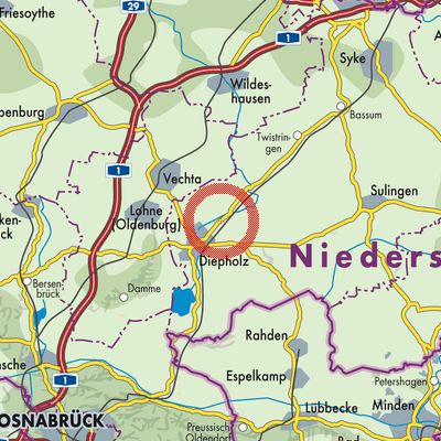 Landkarte Drebber