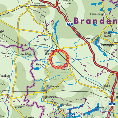 Landkarte Dreetz
