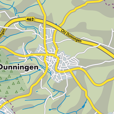 Übersichtsplan Dunningen