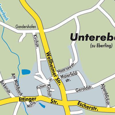 Stadtplan Eberfing