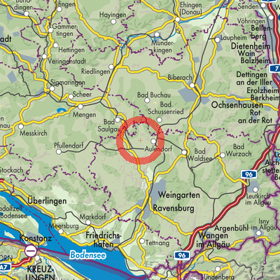 Landkarte Ebersbach-Musbach
