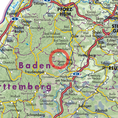 Landkarte Egenhausen