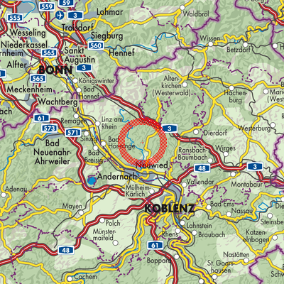 Landkarte Ehlscheid