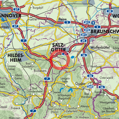 Landkarte Elbe