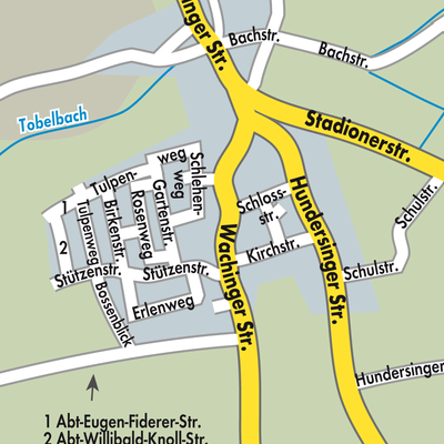 Stadtplan Emerkingen