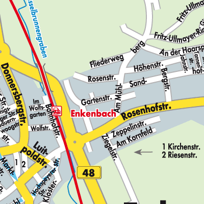 Stadtplan Enkenbach-Alsenborn