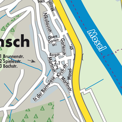 Stadtplan Ensch