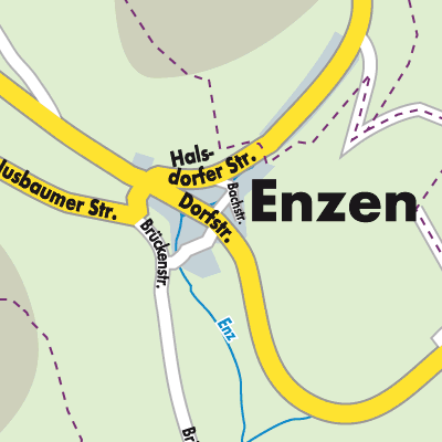 Stadtplan Enzen