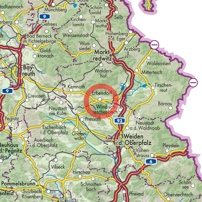 Landkarte Erbendorf