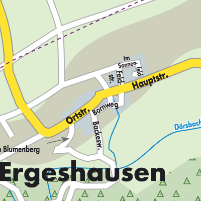 Stadtplan Ergeshausen