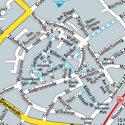 Stadtplan Erkelenz