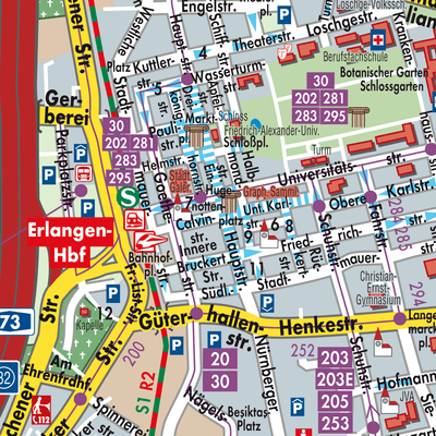 Stadtplan Erlangen
