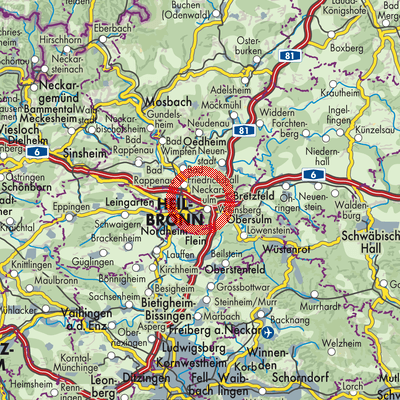 Landkarte Erlenbach