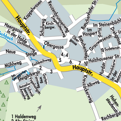 Stadtplan Eschach
