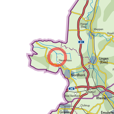 Landkarte Esche