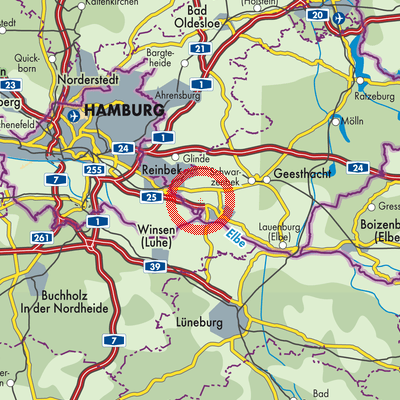 Landkarte Escheburg