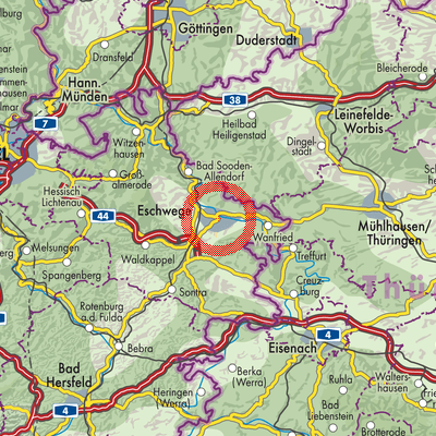 Landkarte Eschwege