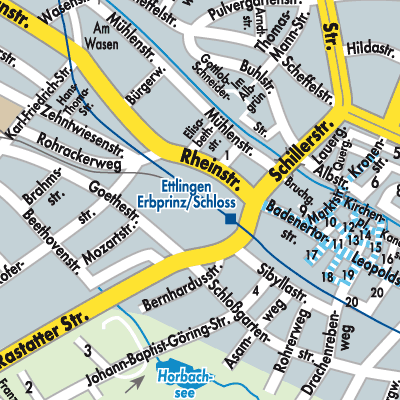 Stadtplan Ettlingen