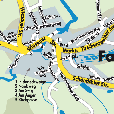 Stadtplan Falkenberg