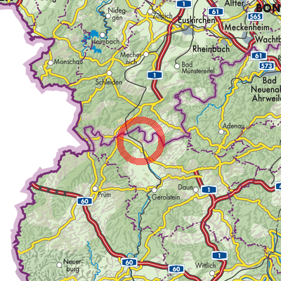 Landkarte Feusdorf