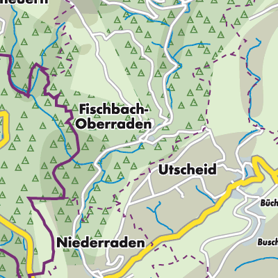 Übersichtsplan Fischbach-Oberraden