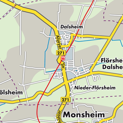Übersichtsplan Flörsheim-Dalsheim