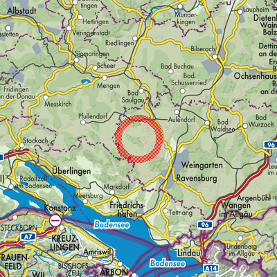 Landkarte Fleischwangen