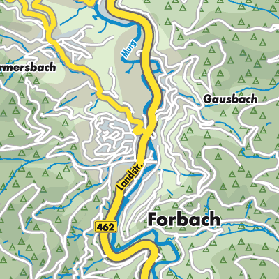 Übersichtsplan Forbach