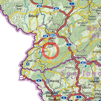 Landkarte Franzenheim