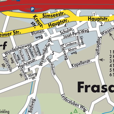 Stadtplan Frasdorf