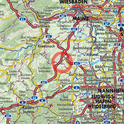 Landkarte Freimersheim
