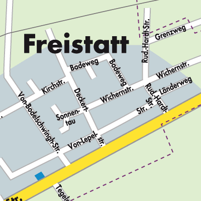 Stadtplan Freistatt