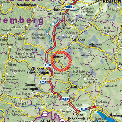 Landkarte Frittlingen