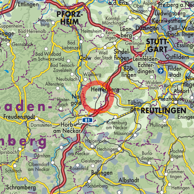 Landkarte Gäufelden