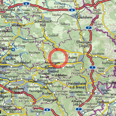 Landkarte Göggingen