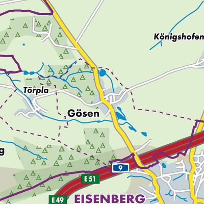 Übersichtsplan Gösen