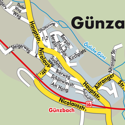 Stadtplan Günzach
