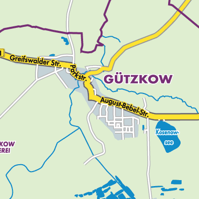 Übersichtsplan Gützkow