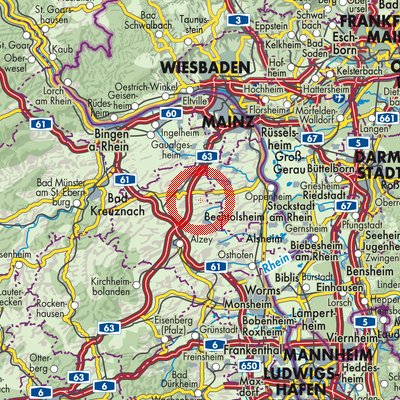 Landkarte Gabsheim