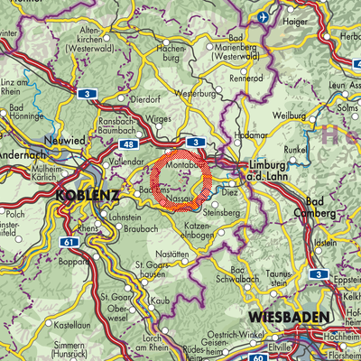 Landkarte Gackenbach