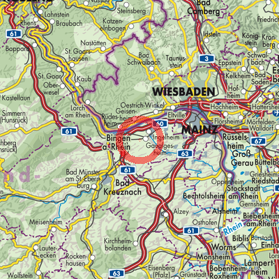 Landkarte Gau-Algesheim