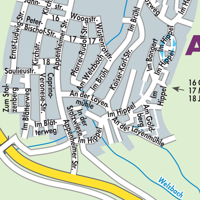 Stadtplan Gau-Algesheim